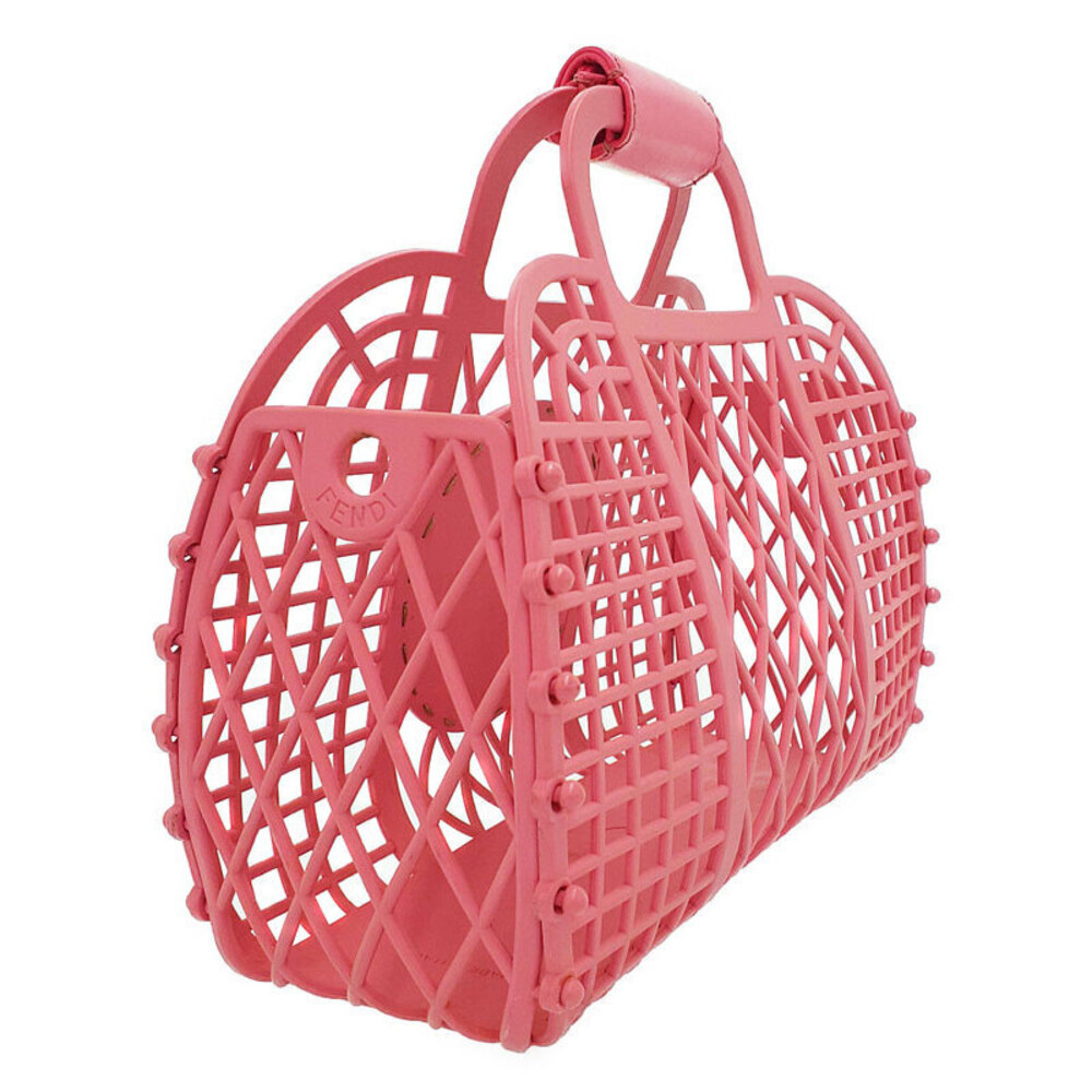 Fendi Pink Basket Handbag